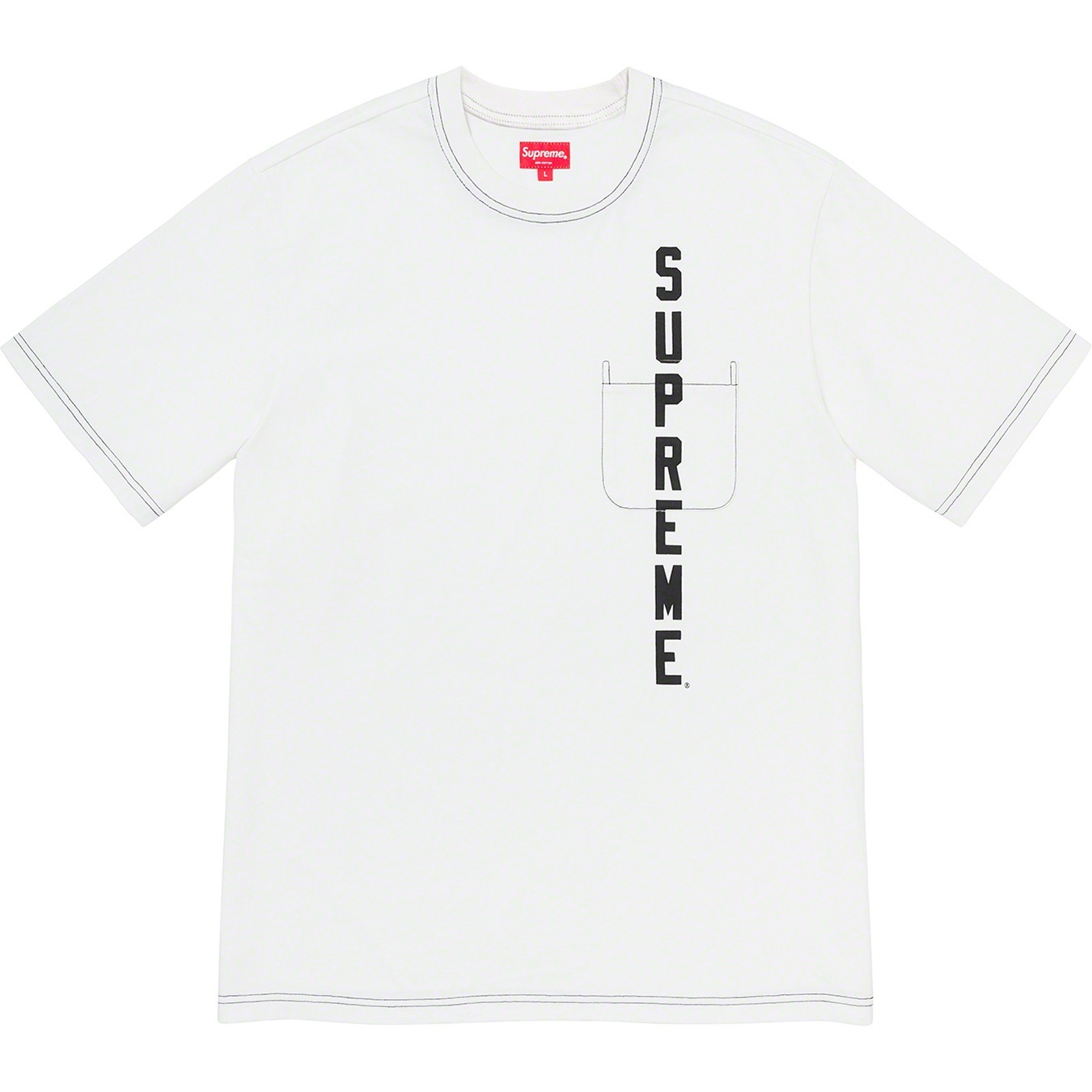 Contrast Stitch Pocket Tee view 7